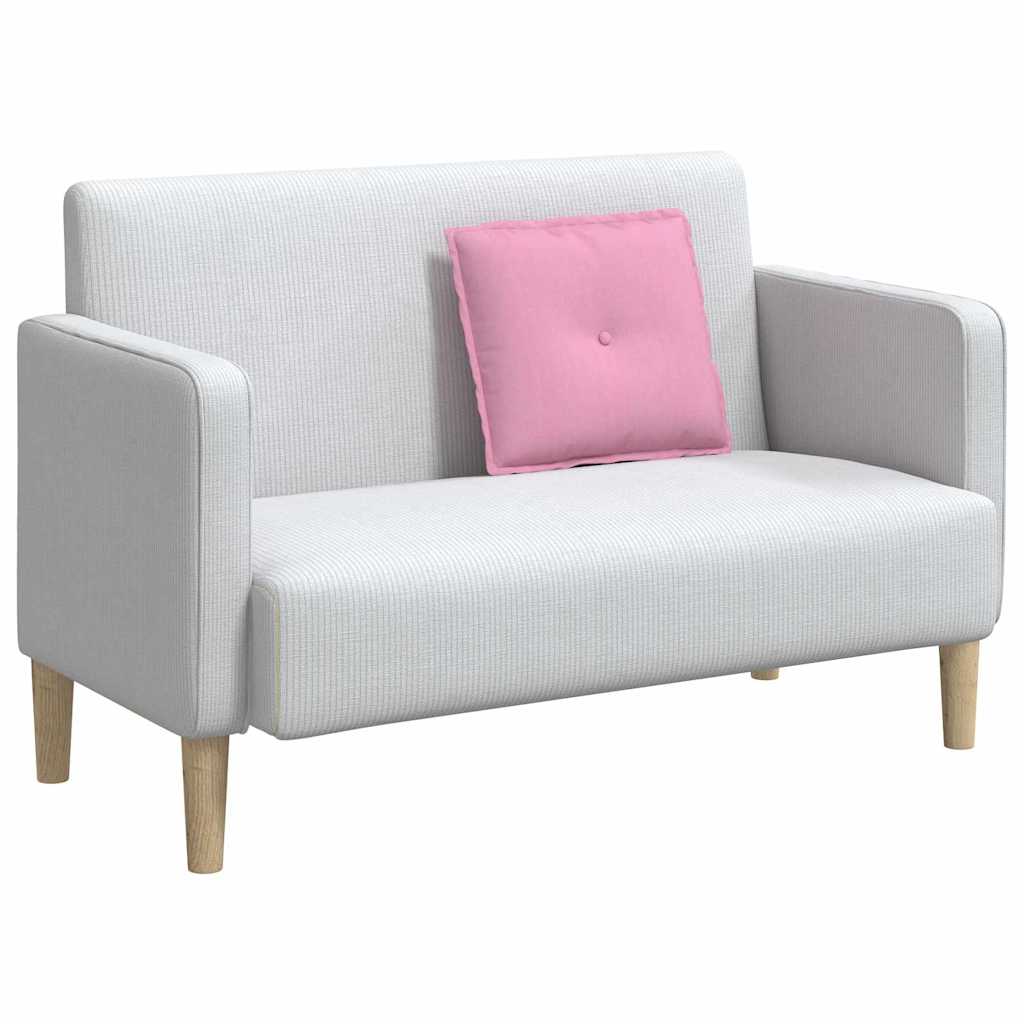 Polštář Na Záda Růžová 50 X 19 X 45 Cm Textil