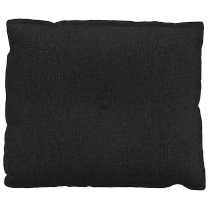 Polštář Na Záda Černá 60 X 19 X 50 Cm Textil