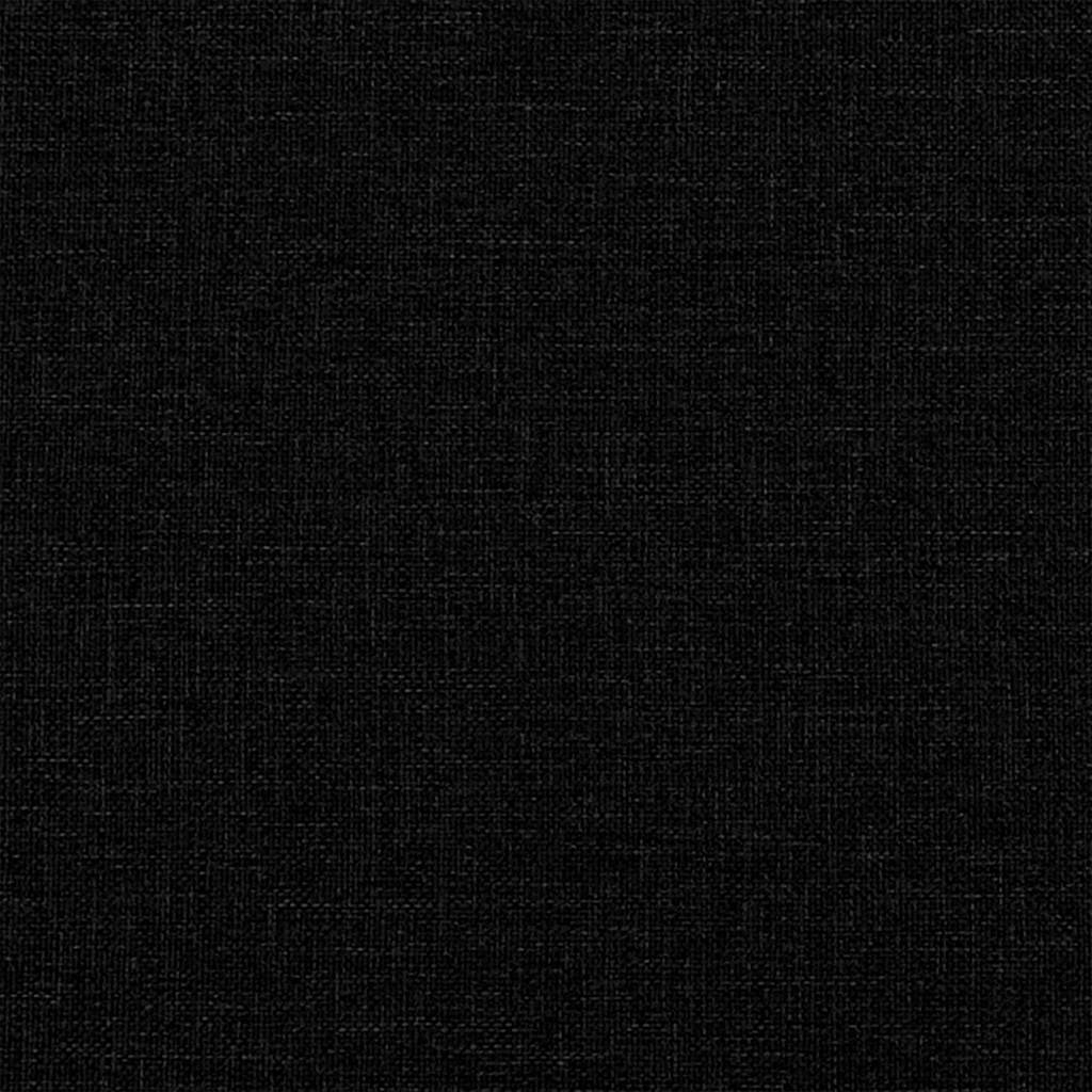 Polštář Na Záda Černá 60 X 19 X 50 Cm Textil