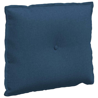Polštář Na Záda Modrá 60 X 19 X 50 Cm Textil
