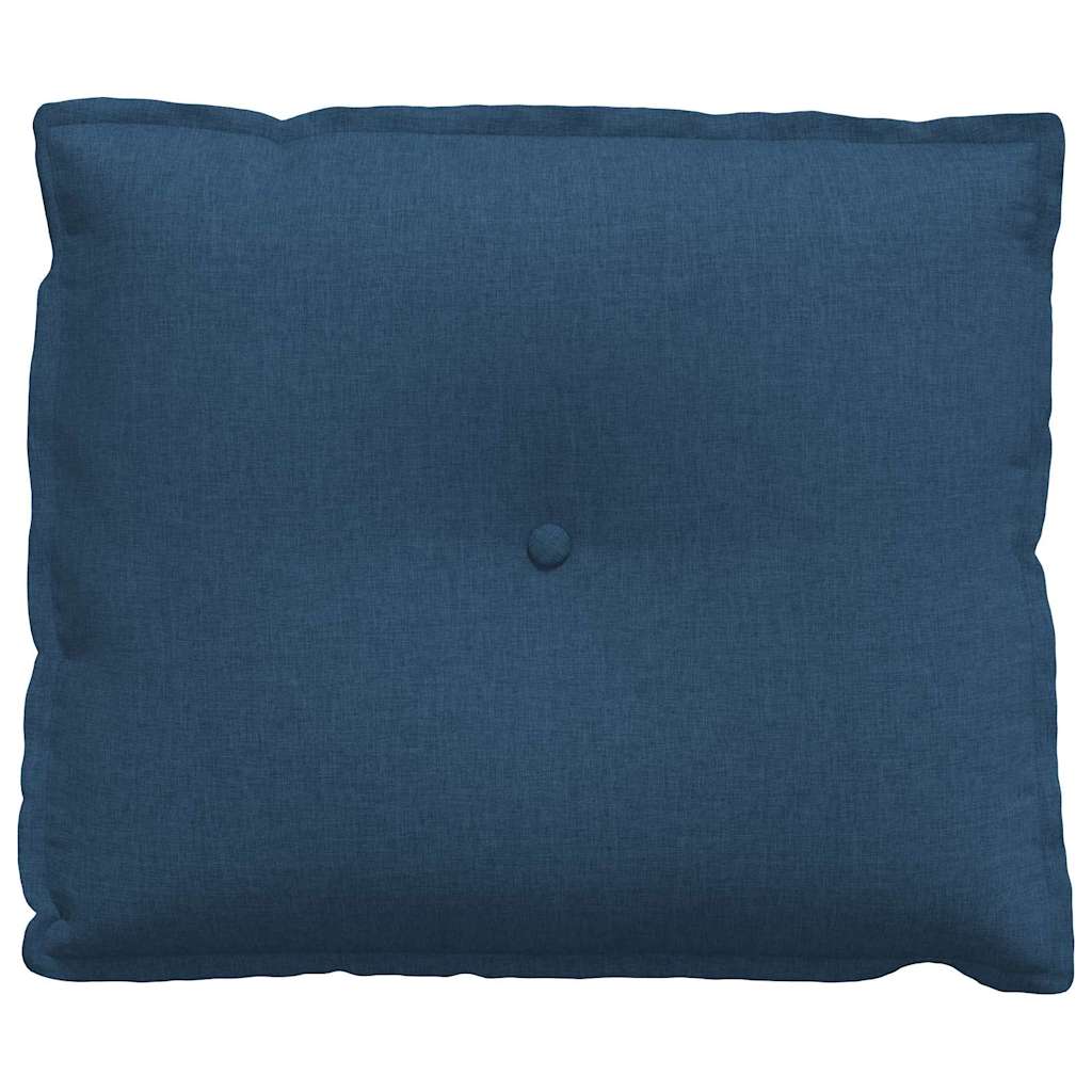 Polštář Na Záda Modrá 60 X 19 X 50 Cm Textil