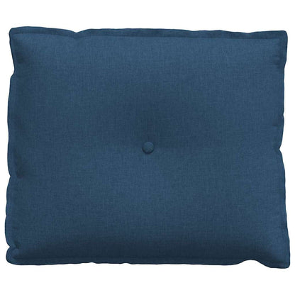 Polštář Na Záda Modrá 60 X 19 X 50 Cm Textil
