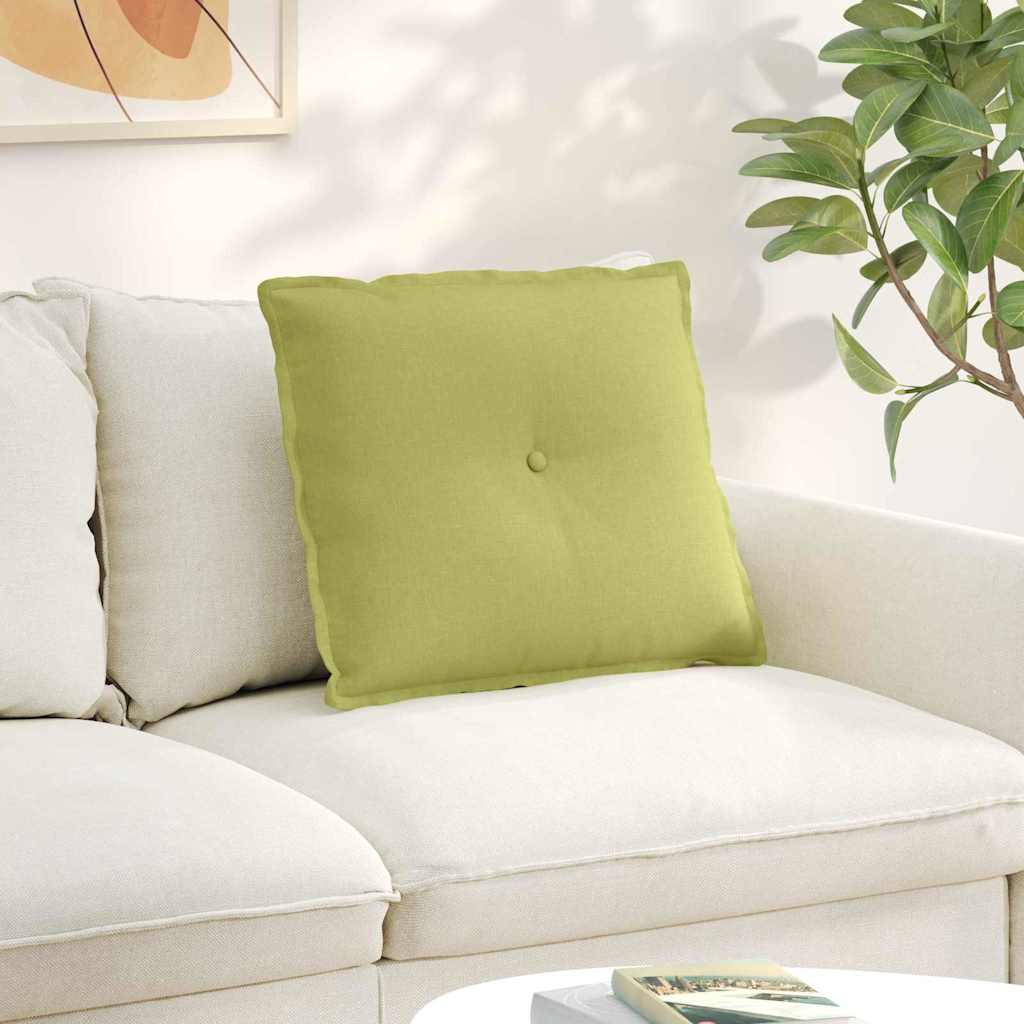 Polštář Na Záda Světlá Zelená 60 X 19 X 50 Cm Textil