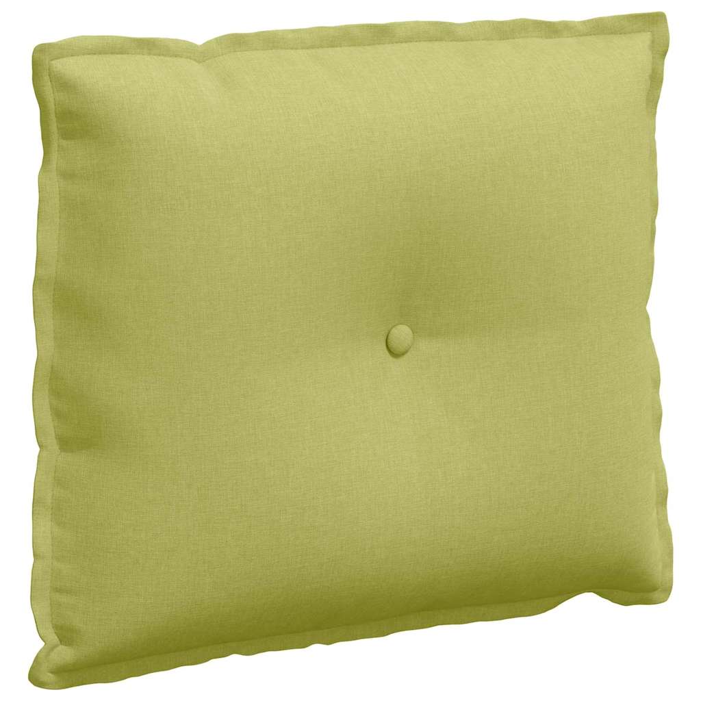 Polštář Na Záda Světlá Zelená 60 X 19 X 50 Cm Textil