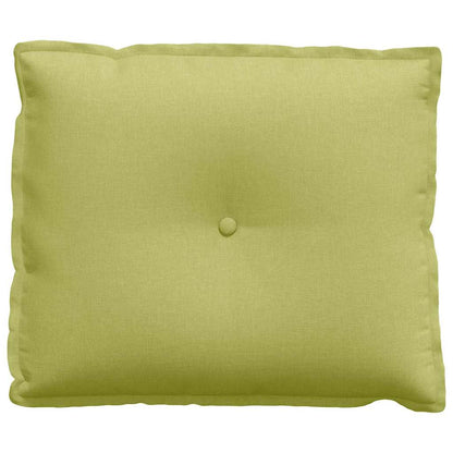 Polštář Na Záda Světlá Zelená 60 X 19 X 50 Cm Textil