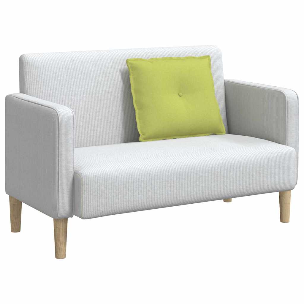 Polštář Na Záda Světlá Zelená 60 X 19 X 50 Cm Textil