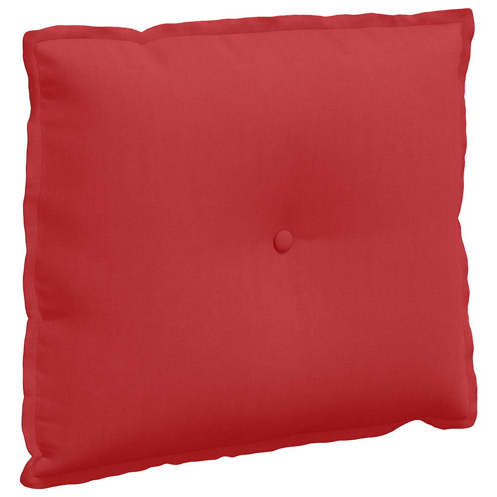 Polštář Na Záda Červená 60 X 19 X 50 Cm Textil