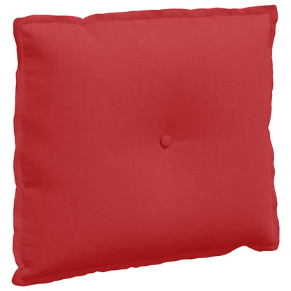 Polštář Na Záda Červená 60 X 19 X 50 Cm Textil