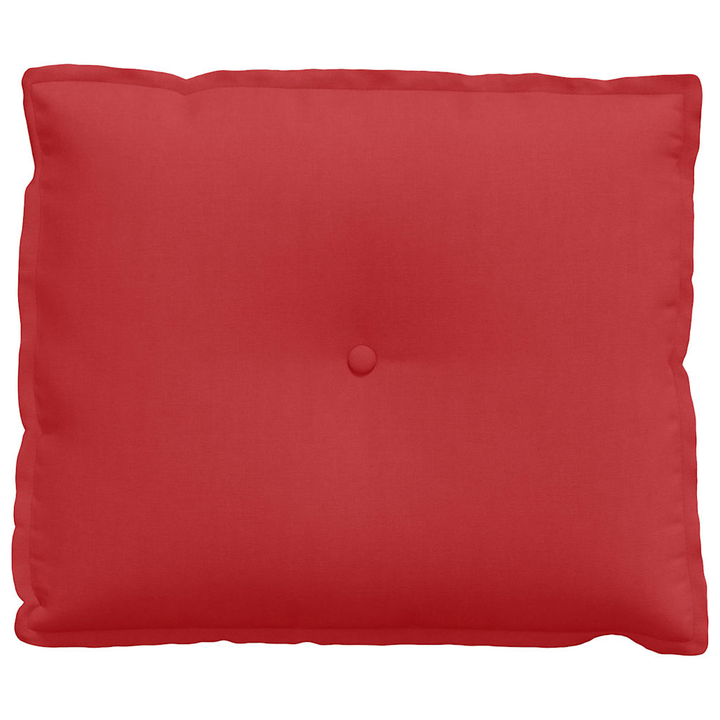 Polštář Na Záda Červená 60 X 19 X 50 Cm Textil