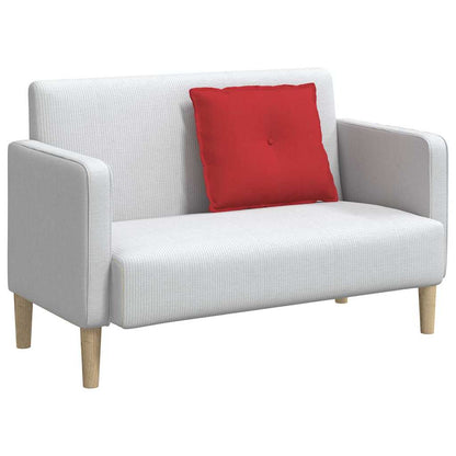 Polštář Na Záda Červená 60 X 19 X 50 Cm Textil
