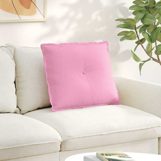 Polštář Na Záda Růžová 60 X 19 X 50 Cm Textil