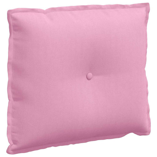 Polštář Na Záda Růžová 60 X 19 X 50 Cm Textil