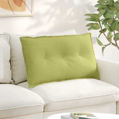 Polštář Na Záda Světlá Zelená 80 X 19 X 50 Cm Textil