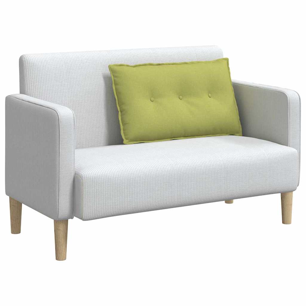 Polštář Na Záda Světlá Zelená 80 X 19 X 50 Cm Textil