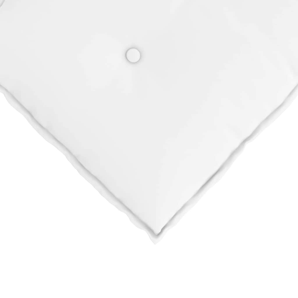 Polštář Na Záda Bílá 80 X 19 X 50 Cm Textil