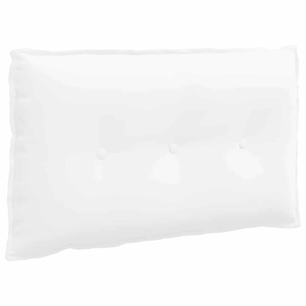 Polštář Na Záda Bílá 80 X 19 X 50 Cm Textil