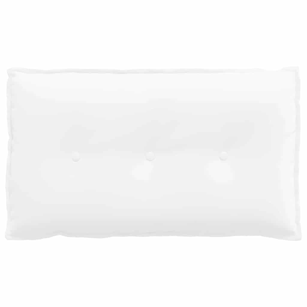 Polštář Na Záda Bílá 80 X 19 X 50 Cm Textil