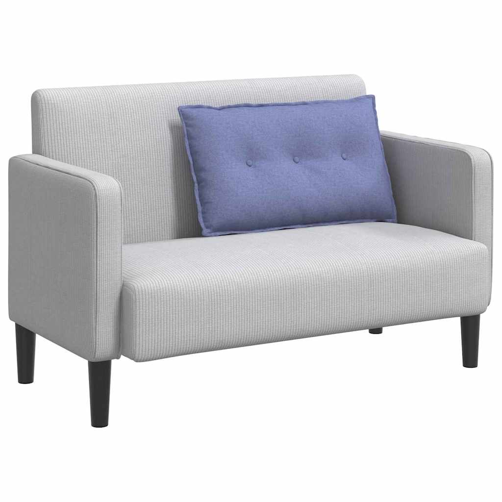 Polštář Na Záda Modrá Džínovina 80 X 19 X 50 Cm Textil
