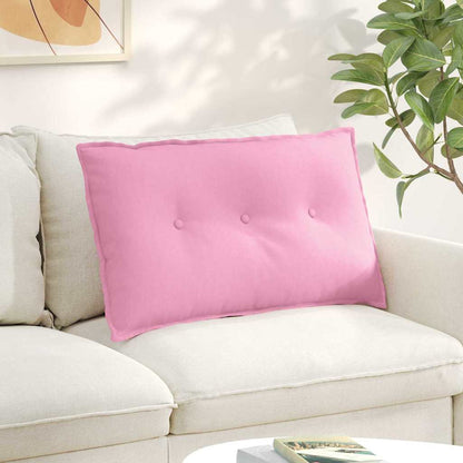 Polštář Na Záda Růžová 80 X 19 X 50 Cm Textil