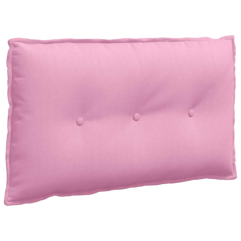 Polštář Na Záda Růžová 80 X 19 X 50 Cm Textil
