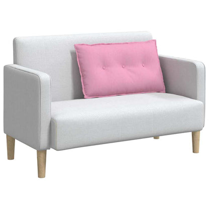 Polštář Na Záda Růžová 80 X 19 X 50 Cm Textil