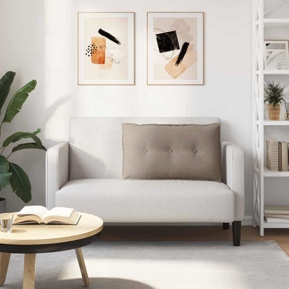 Polštář Na Záda Taupe 80 X 50 Cm Mikrovlákno