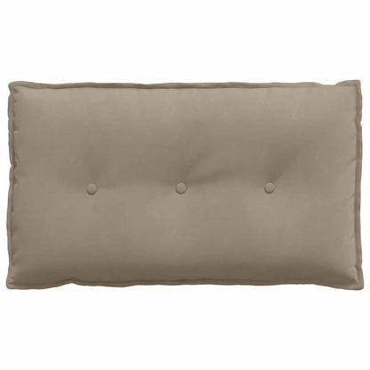 Polštář Na Záda Taupe 80 X 50 Cm Mikrovlákno