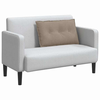 Polštář Na Záda Taupe 80 X 50 Cm Mikrovlákno