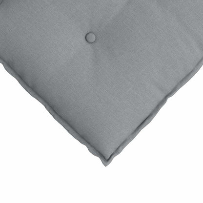 Polštář Na Záda Světle Šedá 100 X 19 X 50 Cm Textil