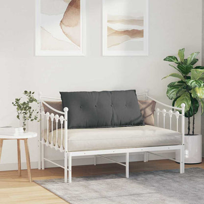 Polštář Na Záda Tmavě Šedá 100 X 19 X 50 Cm Textil