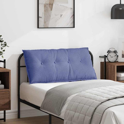 Polštář Na Záda Modrá Džínovina 100 X 19 X 50 Cm Textil