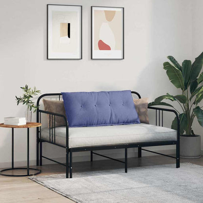 Polštář Na Záda Modrá Džínovina 100 X 19 X 50 Cm Textil