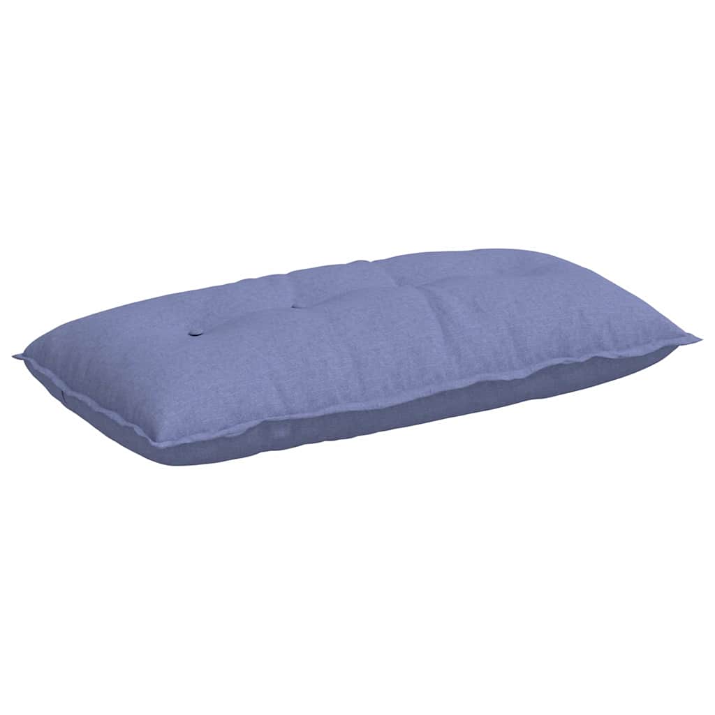 Polštář Na Záda Modrá Džínovina 100 X 19 X 50 Cm Textil