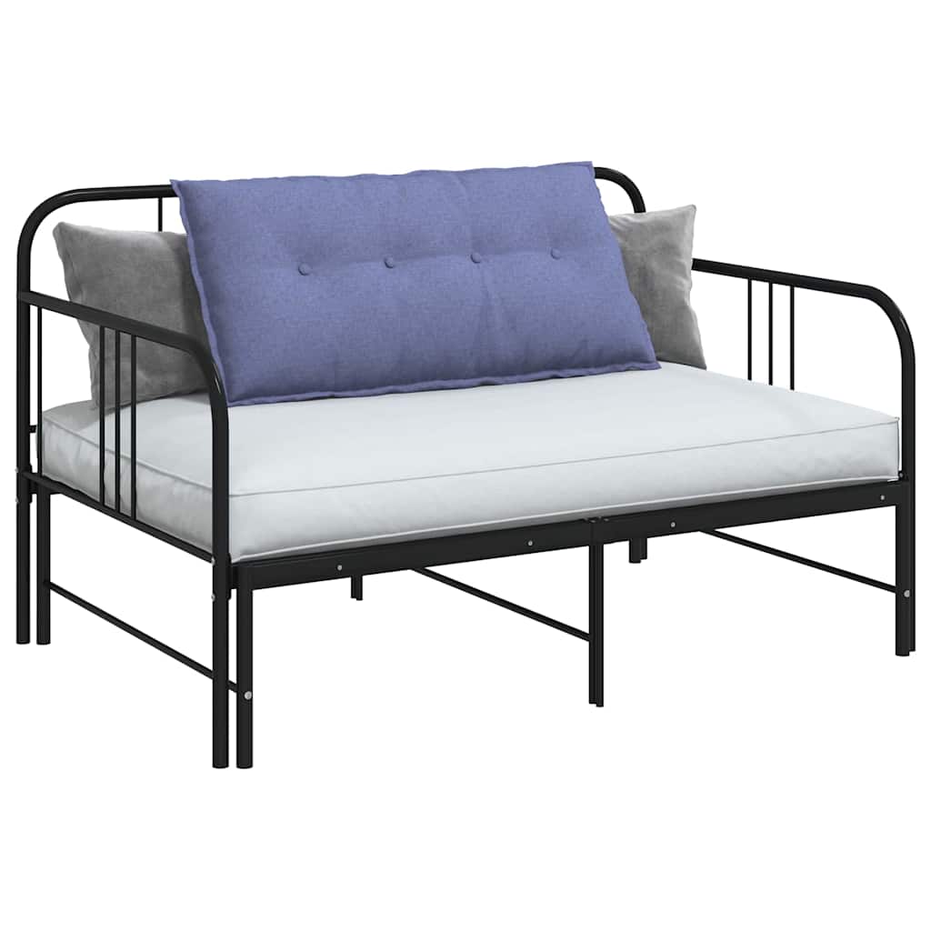 Polštář Na Záda Modrá Džínovina 100 X 19 X 50 Cm Textil