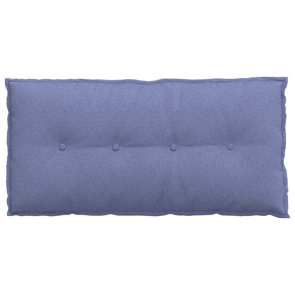 Polštář Na Záda Modrá Džínovina 100 X 19 X 50 Cm Textil