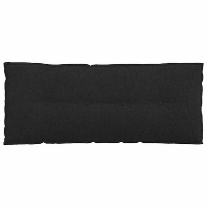 Polštář Na Záda Černá 120 X 19 X 50 Cm Textil
