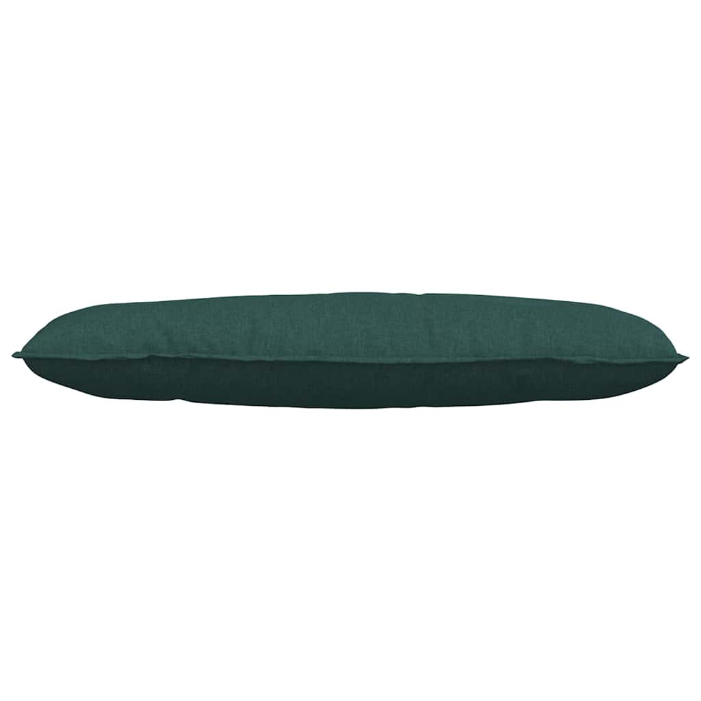 Polštář Na Záda Tmavě Zelená 120 X 19 X 50 Cm Textil