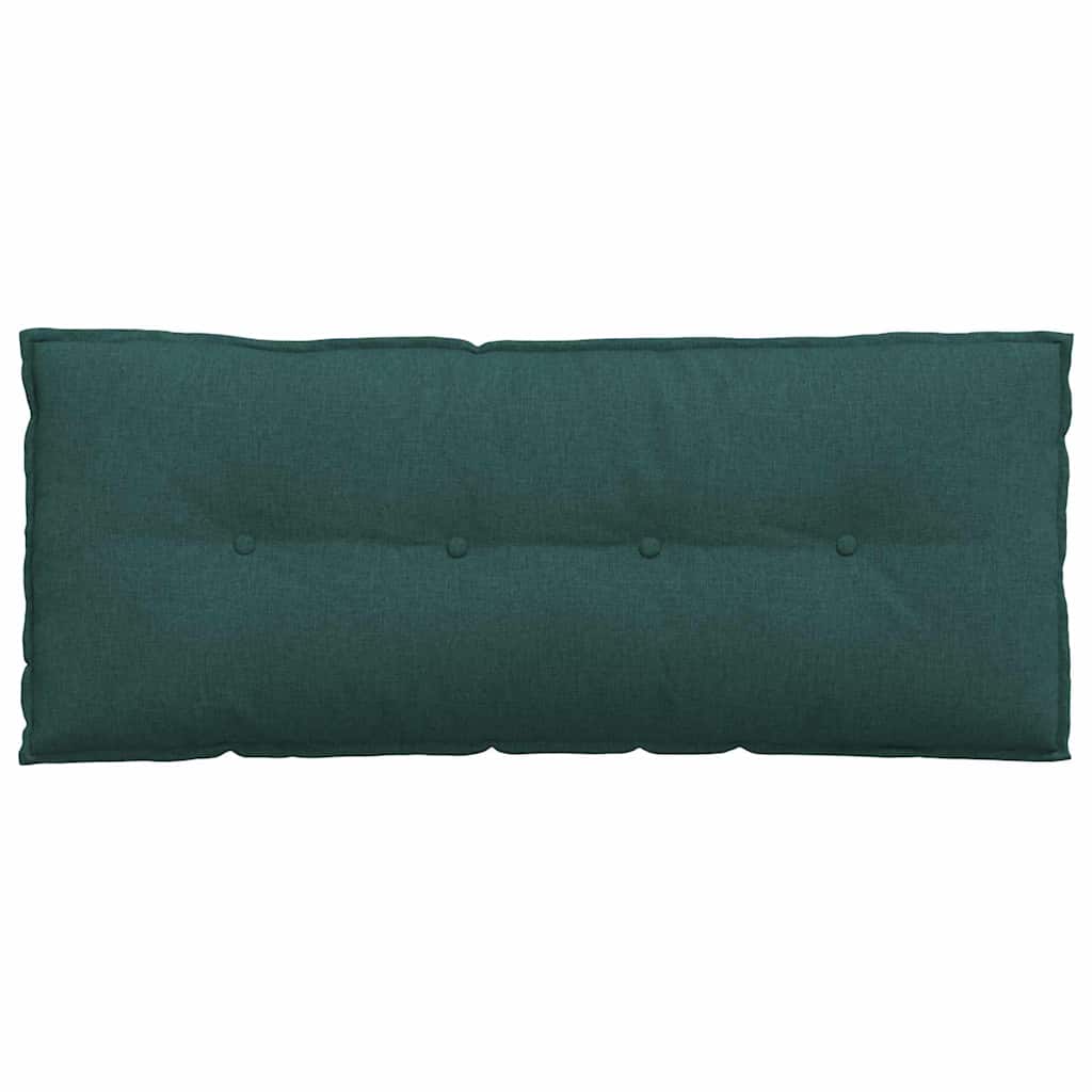 Polštář Na Záda Tmavě Zelená 120 X 19 X 50 Cm Textil