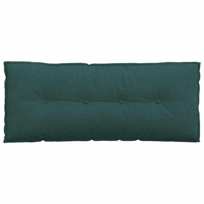 Polštář Na Záda Tmavě Zelená 120 X 19 X 50 Cm Textil