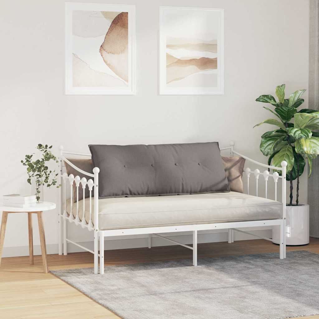 Polštář Na Záda Taupe 120 X 19 X 50 Cm Textil
