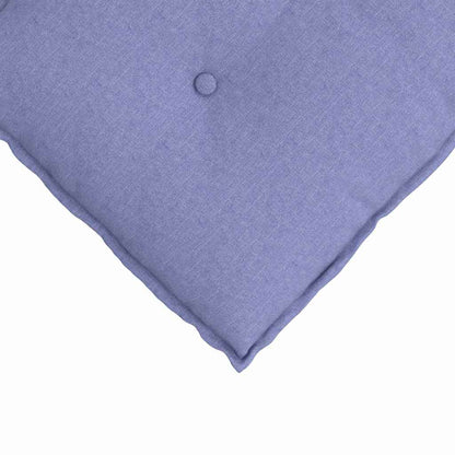 Polštář Na Záda Modrá Džínovina 120 X 19 X 50 Cm Textil