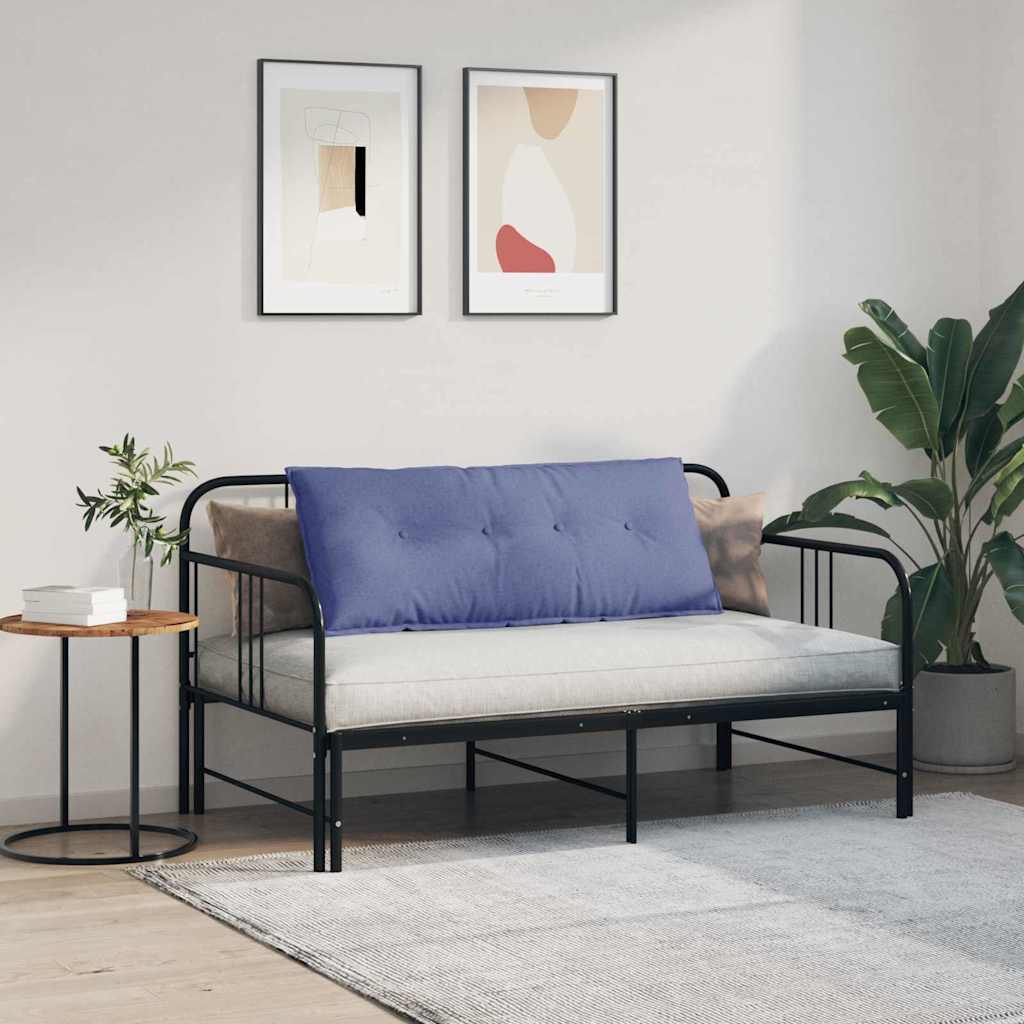 Polštář Na Záda Modrá Džínovina 120 X 19 X 50 Cm Textil