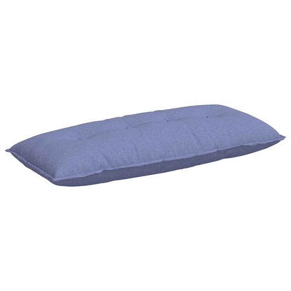 Polštář Na Záda Modrá Džínovina 120 X 19 X 50 Cm Textil