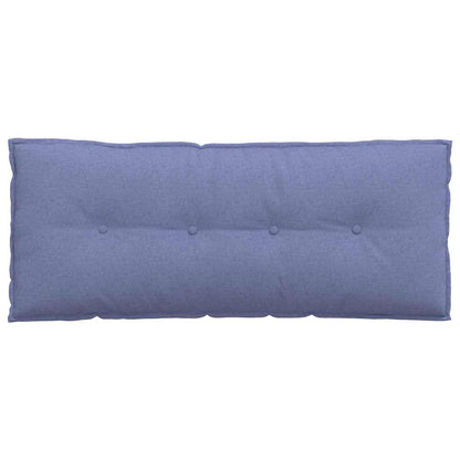 Polštář Na Záda Modrá Džínovina 120 X 19 X 50 Cm Textil