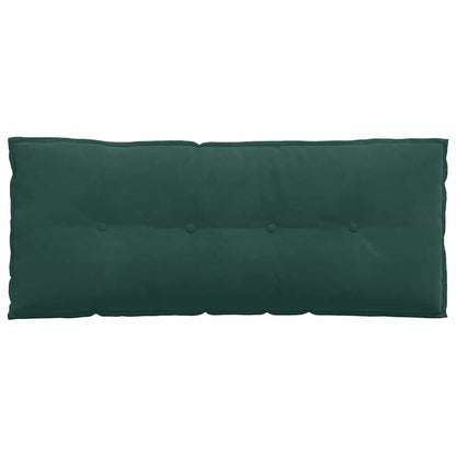 Polštář Na Záda Tmavě Zelená 120 X 50 Cm Žebrovaná Látka