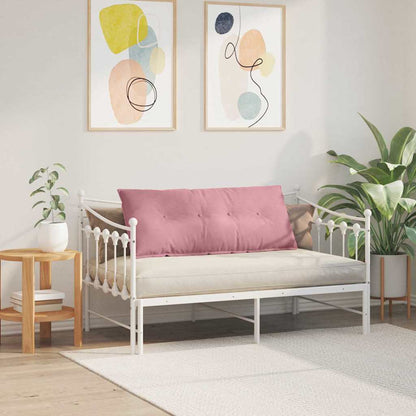 Polštář Na Záda Růžová 120 X 50 Cm Žebrovaná Látka