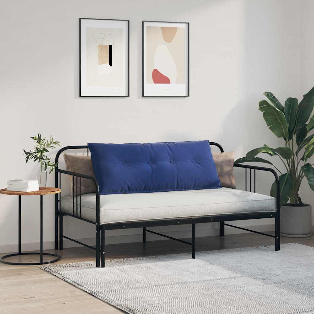 Polštář Na Záda Policová Modrá 120 X 50 Cm Žebrovaná Látka
