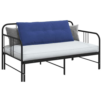 Polštář Na Záda Policová Modrá 120 X 50 Cm Žebrovaná Látka