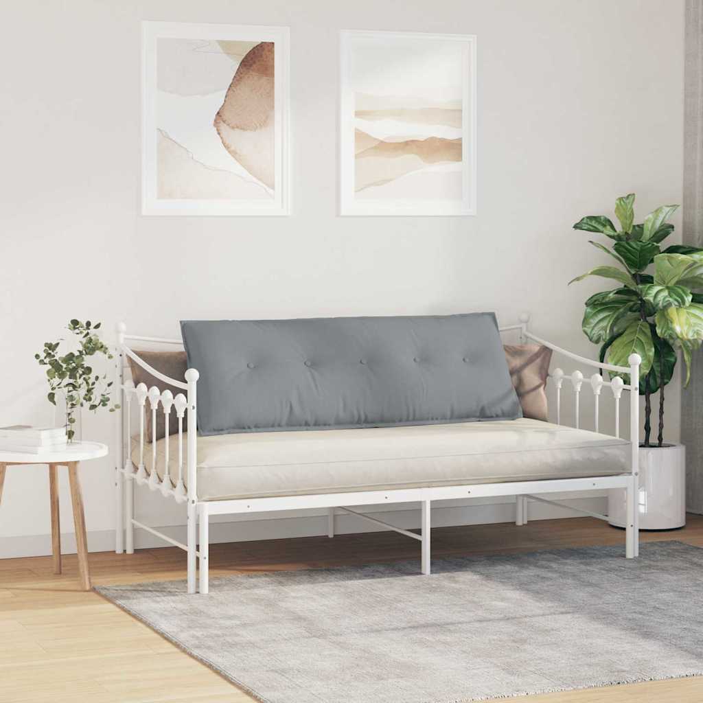 Polštář Na Záda Světle Šedá 140 X 19 X 50 Cm Textil
