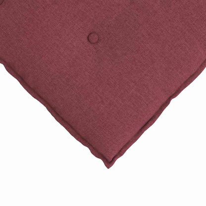 Polštář Na Záda Víno Červené 140 X 19 X 50 Cm Textil